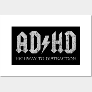 ADHD Highway to Distraction Posters and Art